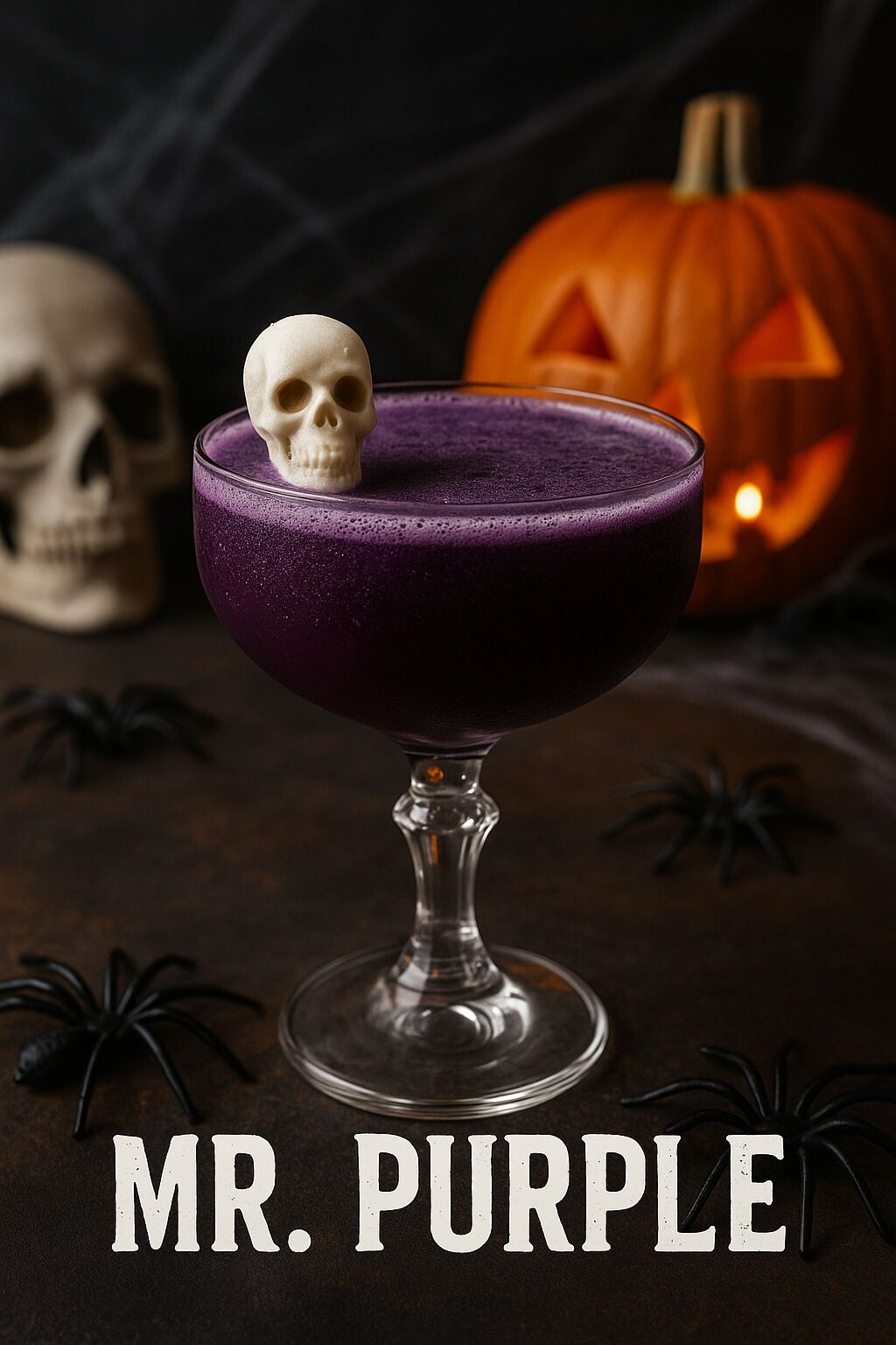 Mr. Purple halloween cocktail